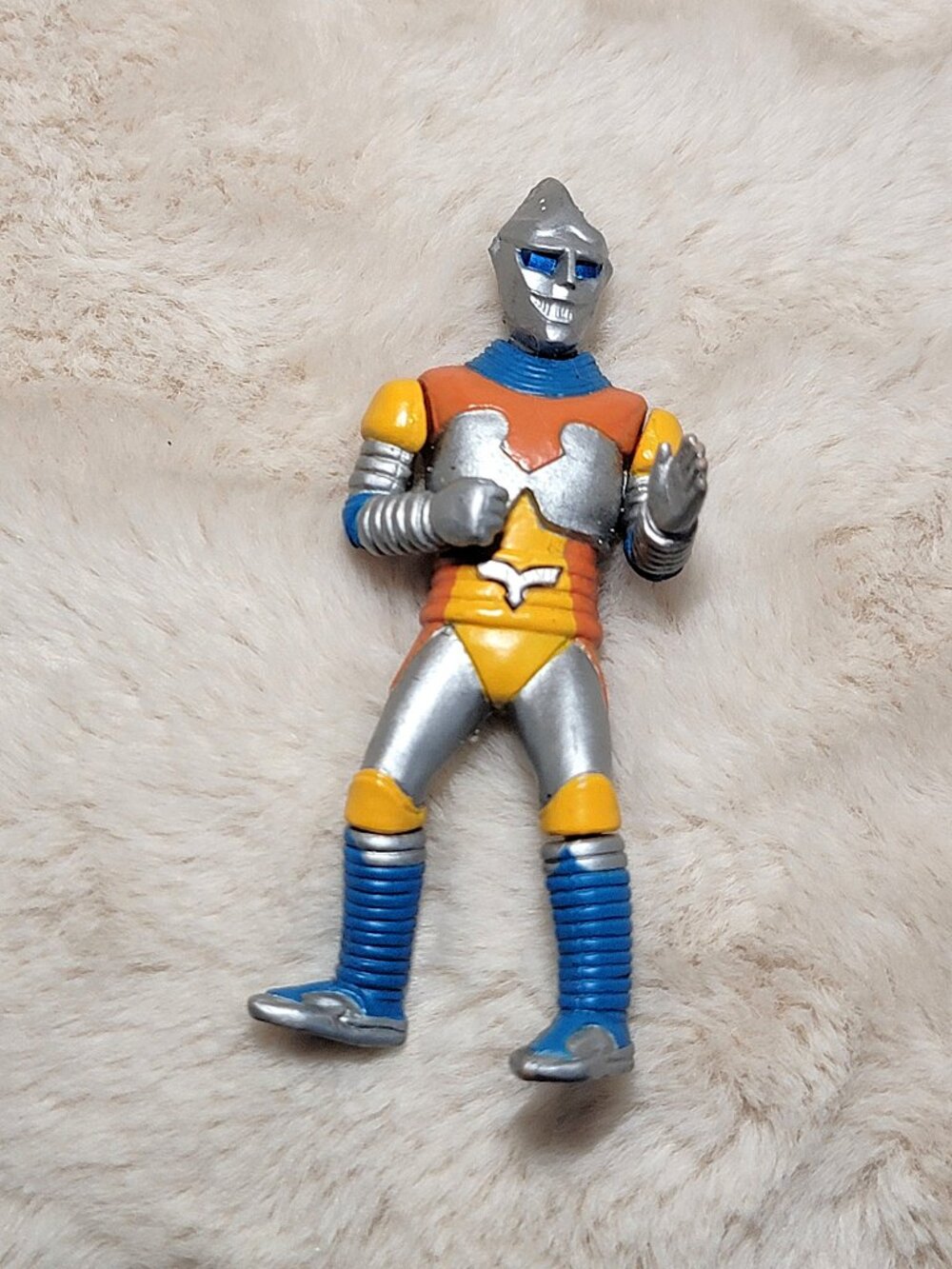 RARE Godzilla Series 8 HG 3.5" Jet Jaguar Kaiju Mini Figure Builder Bandai E13